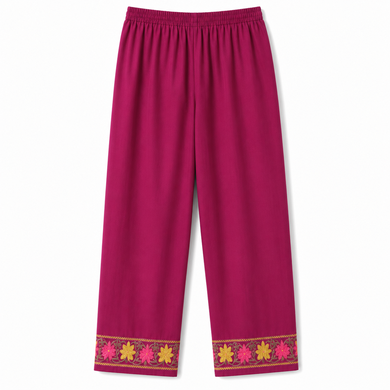 Kashmir Aari cotton Co-Ord Set | Plum